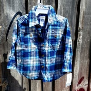 Carters baby flannel NWT
